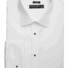 Pronto Uomo Slim Fit French Cuff Tuxedo Formal Shirt, White