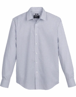 Awearness Kenneth Cole Slim Fit Sport Shirt, Navy Diamond Dot