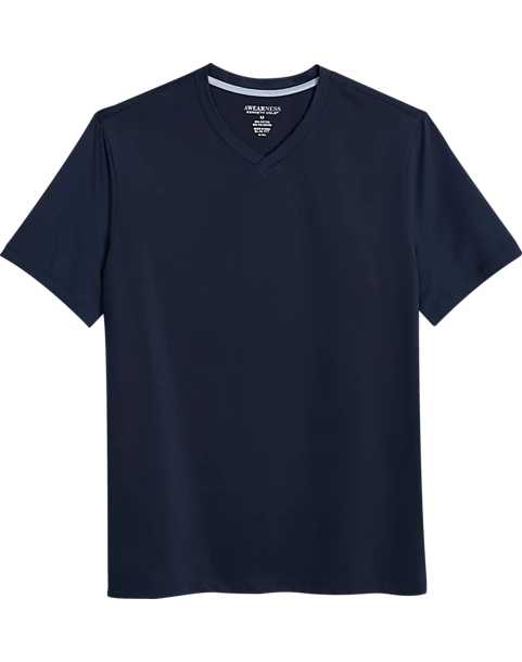 Awearness Kenneth Cole Modern Fit V-Neck T-Shirt, Navy 1 Awearness Kenneth Cole Modern Fit V-Neck T-Shirt, Navy