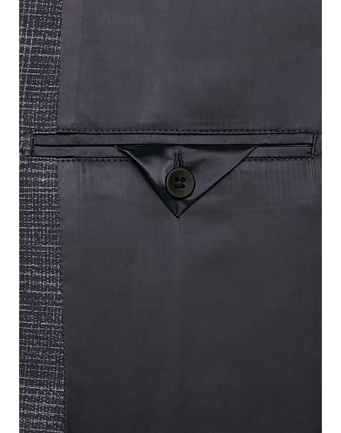 Awearness Kenneth Cole Slim Fit Knit Sport Coat, Navy Plaid 3 Awearness Kenneth Cole Slim Fit Knit Sport Coat, Navy Plaid - Image 3