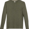 Joseph Abboud Modern Fit Henley, Olive Stripe