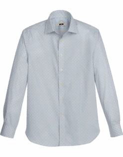 Joseph Abboud Modern Fit Sport Shirt, Olive Diamond Tile