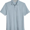 Joseph Abboud Modern Fit Slub Polo, Light Blue Stripe
