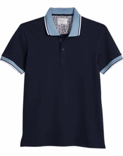 Con.Struct Four-way Stretch Modern Fit Polo, Navy