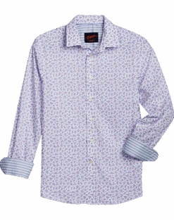 Egara Slim Fit Sport Shirt, Berry Tossed Floral