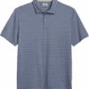 Joseph Abboud Modern Fit Polo, Slate Tonal Stripe