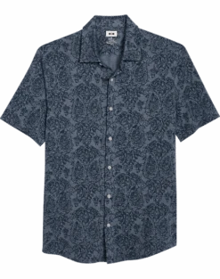 Joseph Abboud Modern Fit Sport Shirt, Slate Paisley