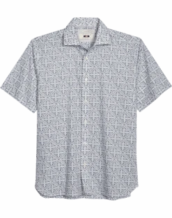 Joseph Abboud Modern Fit Sport Shirt, Slate Tattoo Print