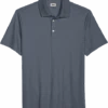 Joseph Abboud Modern Fit Luxe Cotton Polo, Slate Gray