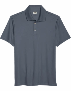 Joseph Abboud Modern Fit Luxe Cotton Polo, Slate Gray