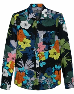 Paisley & Gray Slim Fit Spread Collar Sport Shirt, Multi Color Floral