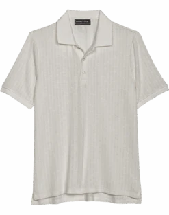 Paisley & Gray Slim Fit Polo, Cream