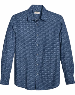 Jaymes Modern Fit Spread Collar Sport Shirt, Blue Liberty Floral