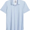 Report Collection Modern Fit Knit Polo, Light Blue