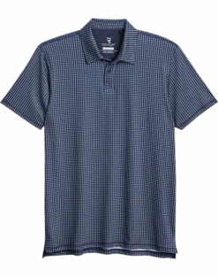 Report Collection Modern Fit Knit Polo, Navy Geo
