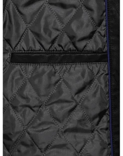 Awearness Kenneth Cole Modern Fit Moto Jacket, Navy Faux Leather -Mens Dress Shirts Store MW40 70ZK 02 AWEARNESS KENNETH COLE BLACK ALT4 3