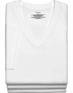 Calvin Klein V-Neck T-Shirt, 3-Pack, White