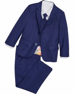 Peanut Butter Collection Slim Fit Toddlers Tuxedo, Indigo