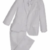 Peanut Butter Collection Slim Fit Toddlers Tuxedo, Pearl White